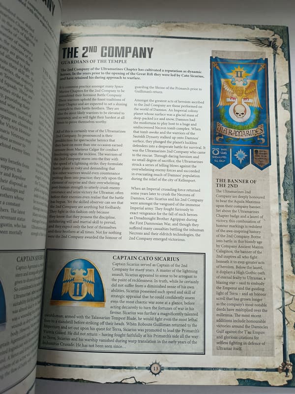 Codex Supplement: Ultramarines – 8th Edition