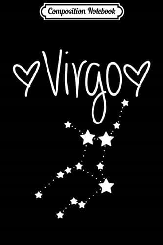 Composition Notebook: Virgo Zodiac Sign Horoscope – Stars, August, September, Bi