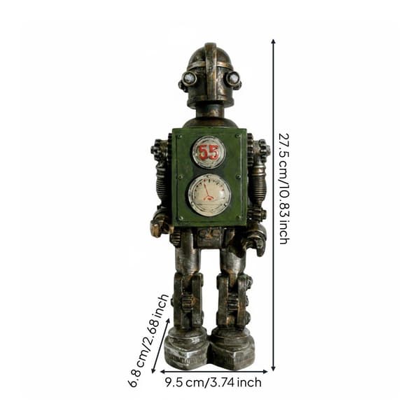 Retro robot figurine Handcrafted industrial robot decoration
