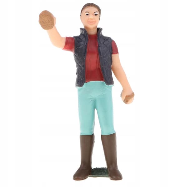 3-inch PVC farm worker model – Figure, Toy, Diorama, Accessory, Ranch display base