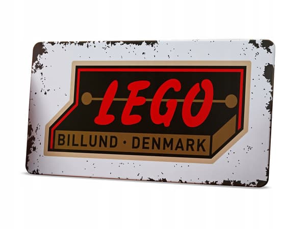 LEGO Retro-style metal sign