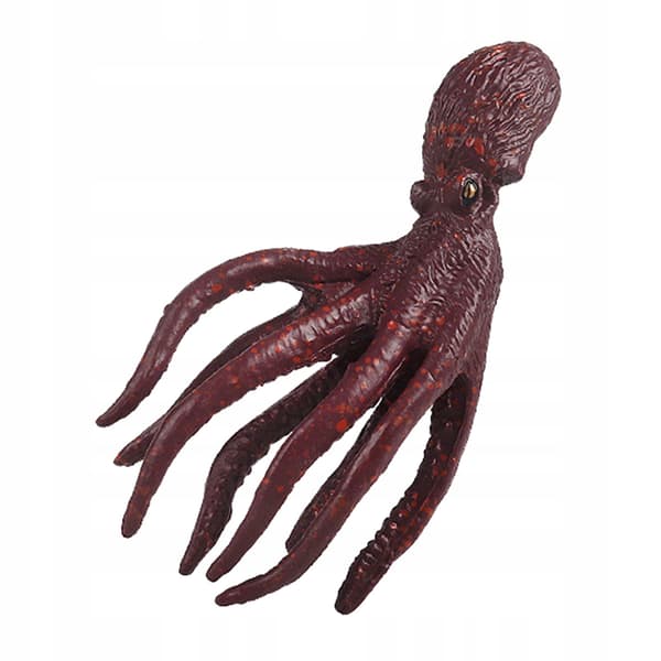 Squid Model Toy: Realistic marine animal figures for learning; Educational props