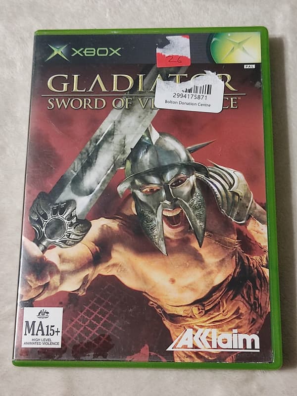 XBOX GLADIATOR: SWORD OF VENGEANCE – X-BOX CLASSIC
