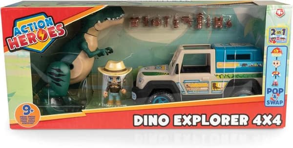 T-Rex Action Heroes 4x4 Jeep Dinosaur Car