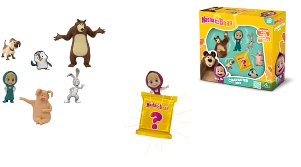 Masha and the Bear figurine set, 7 pieces