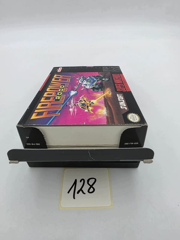 NINTENDO SNES FIREPOWER 2000 NTSC VERSION ORIGINAL CARDBOARD BOX