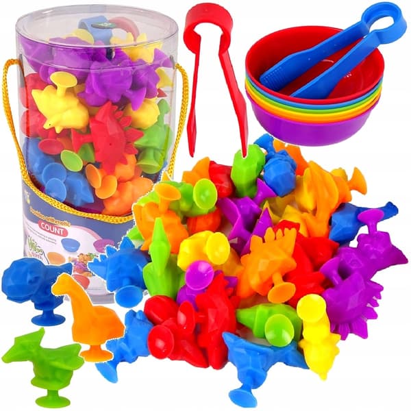 MEGA DINOSAUR TUBE FOR LEARNING COLOURS AND NUMBERS