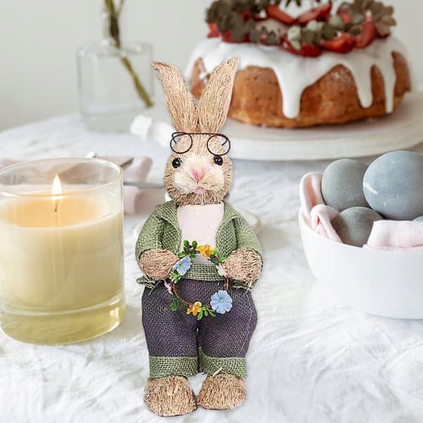 Symulation Rabbit Desktop Figurine, Children's Toys, Garden A
