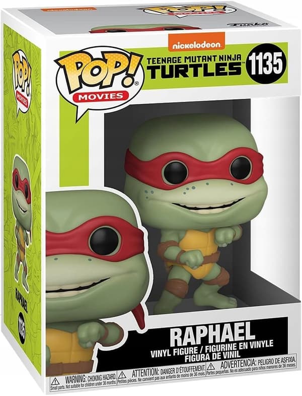 FUNKO POP! NINJA TURTLES RAPHAEL FIGURINE, 9 CM