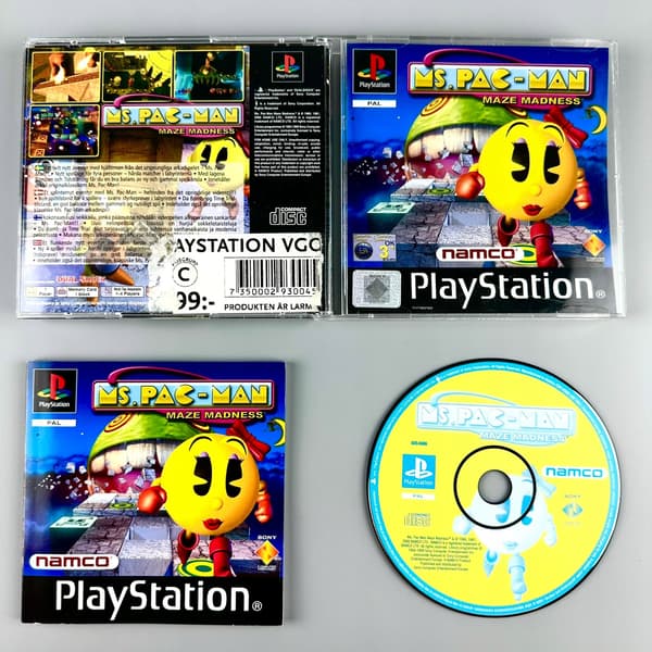 Ms. Pac-Man: Maze Madness | PS1 | PSX | COMPLETE SET | PLAYSTATION 1