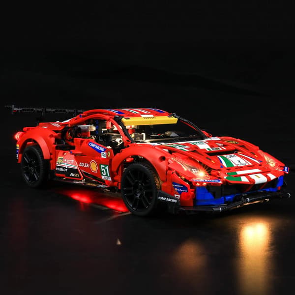 BRIKSMAX LED Lighting Set with Ferrari Sound-Activated Remote Control