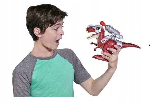 Robo Alive Dino Wars T-REX Interactive Dinosaur – Lights, Sounds, Weapons – Ages 3+