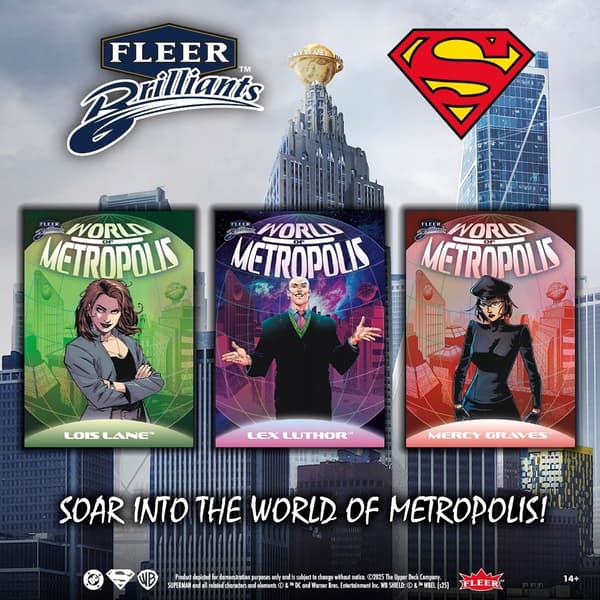 Upper Deck Fleer Brilliant 2025 Superman Mega Box Cards
