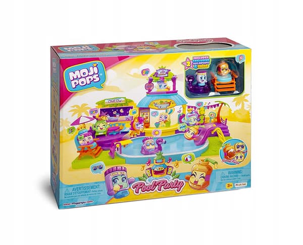 Magicbox Moji Pops Pool Party Figure Set 3+