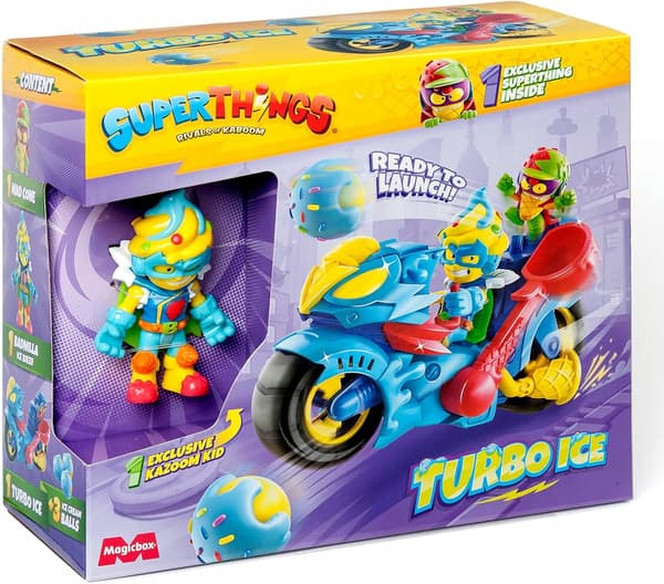 A MOTOR WITH A CATAPULT AND 2 EXCLUSIVE FIGURES FOR BATTLE PLAY