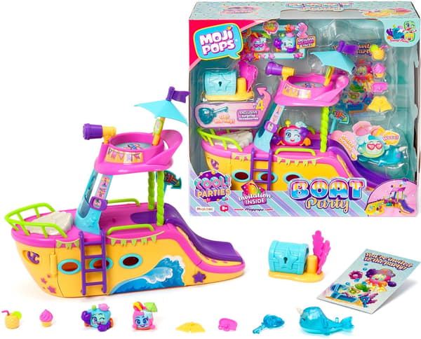 MOJIPOPS MAGIC BOX BOAT PARTY MAGIC SET WITH 2 CHILDREN’S SHIP FIGURINES