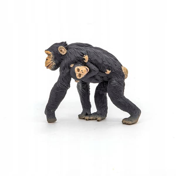 PAPO CHIMPANZEE AND CHILD FIGURINE