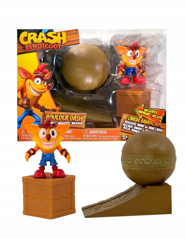 CRASH BANDICOOT / ORIGINAL BOULDER DASH FIGURINE / FOR CHILDREN / AS A GIFT