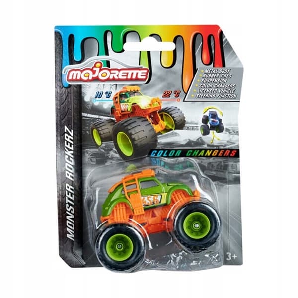 MAJORETTE COLOUR CHANGERS MONSTER ROCKERZ VW BEETLE