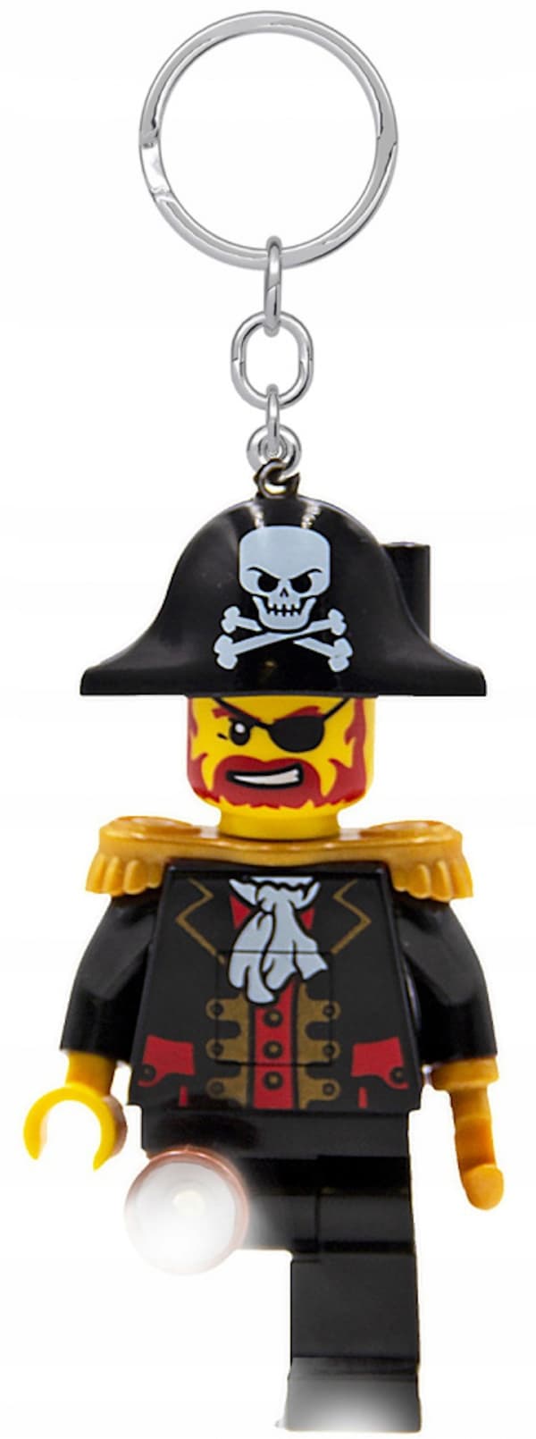 LEGO PIRATES REDBEARD PIRATE LED TORCH KEYRING + GIFT BAG