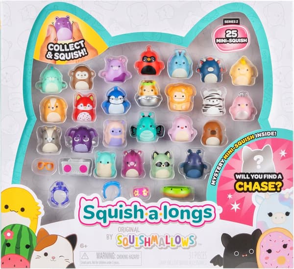 SQUISHMALLOWS Squish-A-Longs 25 Mini Figures + Accessories