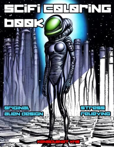 Sci-Fi Colouring Book: Alien vision, multiverse experience