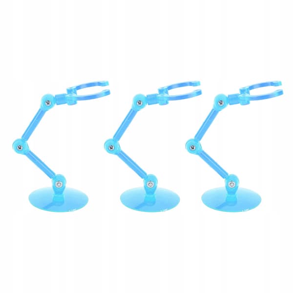 10-piece action figure stand – plastic mini display stand
