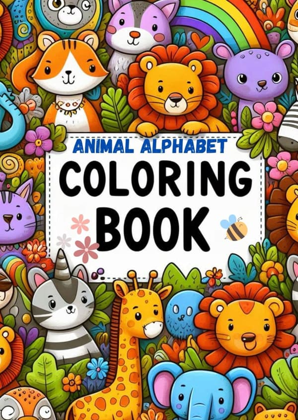 Animal Alphabet – Colouring Book