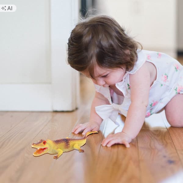 4 ALIGATOR-SHAPED TOYS FOR PLAY AND LEARNING