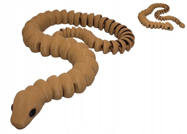 Movable snake figurine – zoo, farm, pet – 32 cm