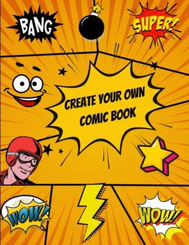 Create your own comic book: Witchy Blank Comic Book for Kids, 120 pages