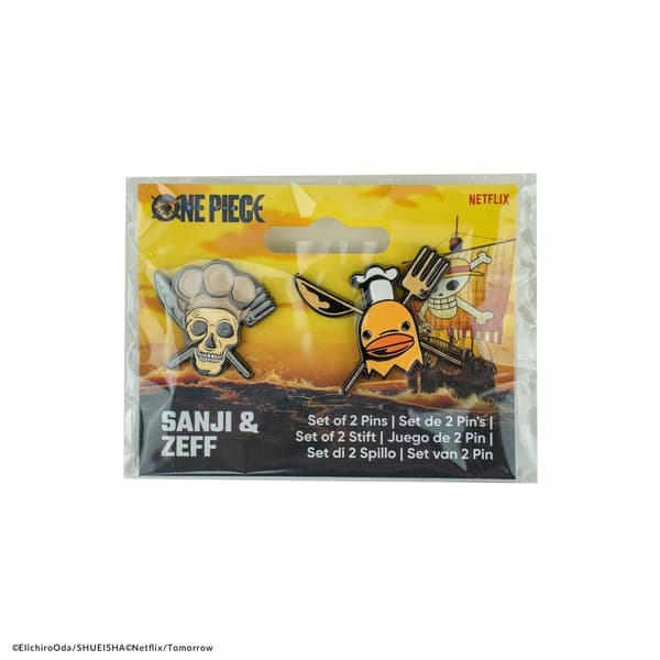 Single-piece badges, set of 2: Sanji & Zeff