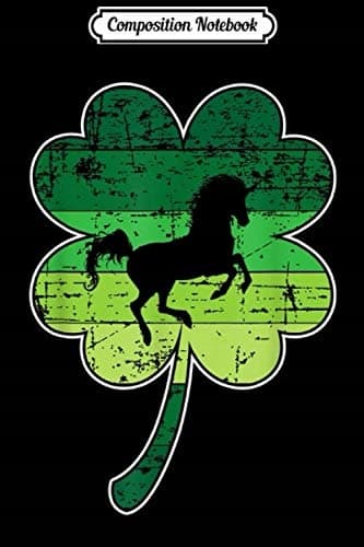 Composition Notebook: Unicorn Lovers Shamrock Irish St Patrick’s Day Gift Jo