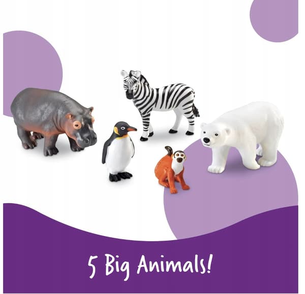 Learning Resources – Jumbo Zoo Animals – large zoo animal figures