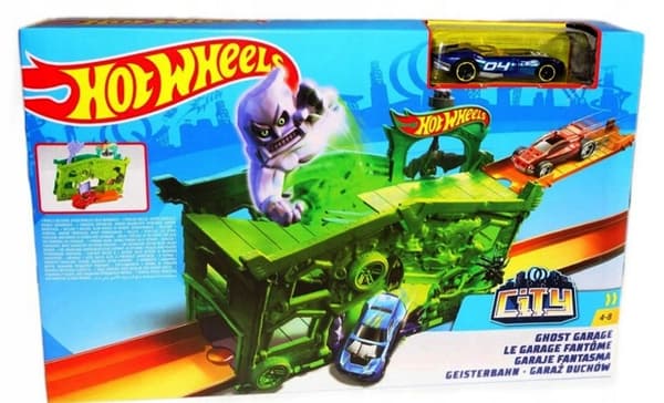 Hot Wheels FJN38 Ghost Garage Set with a Car