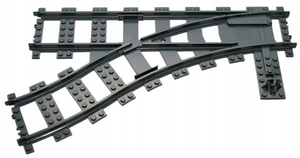 Lego 53407 Train tracks – left-hand switch, City DBG train, 1 piece, N scale
