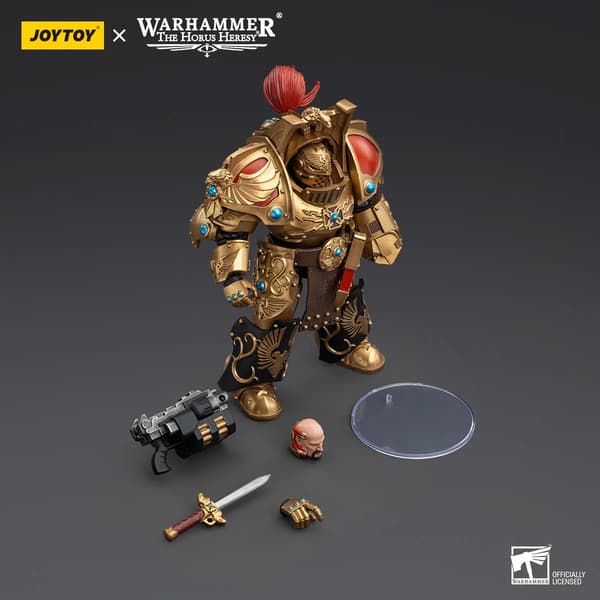 JoyToy Legio Custodes Aquilon Terminator Squad with Lastrum Storm Bolter