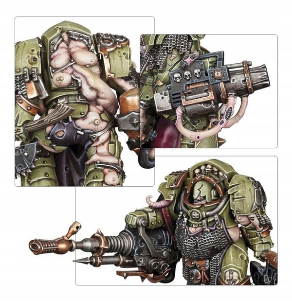 Warhammer 40.000: Blightlord Terminators från Death Guard