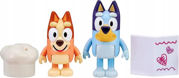 BLUEY AND BINGO FANCY RESTAURANT FIGURINES