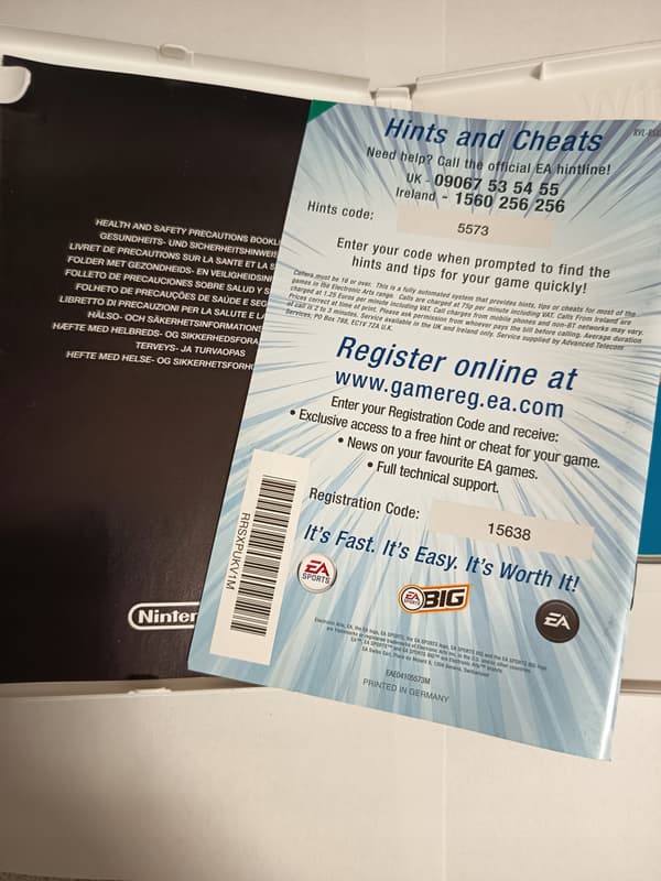 WII SSX BLUR Nintendo Wii English complete set