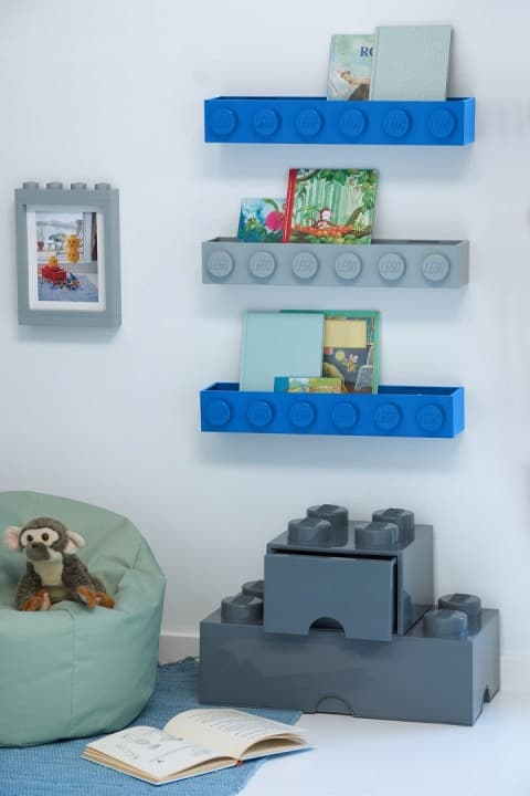 LEGO LONG SHELF, 6 BRICKS, GREY 41121740