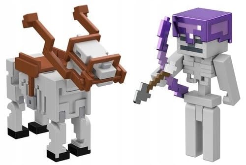 MINECRAFT CRAFT-A-BLOCK SKELETON RIDER FIGURE