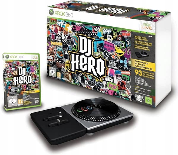 DJ HERO WITH TURNTABLE (WII GAME)