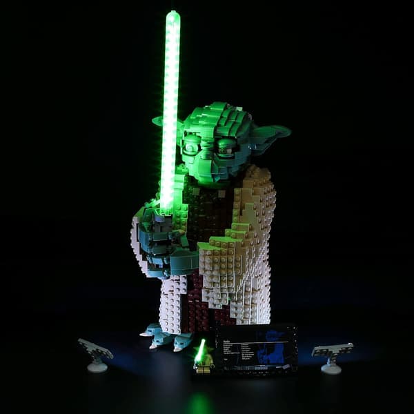 BRIKSMAX LED for LEGO Yoda 75255 RGB USB remote control (without bricks)