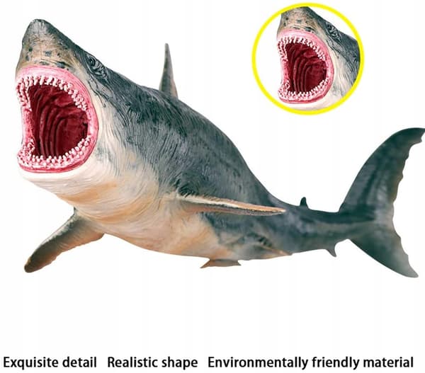 Shark Action Figures Simulation: Hand-painted miniature marine life