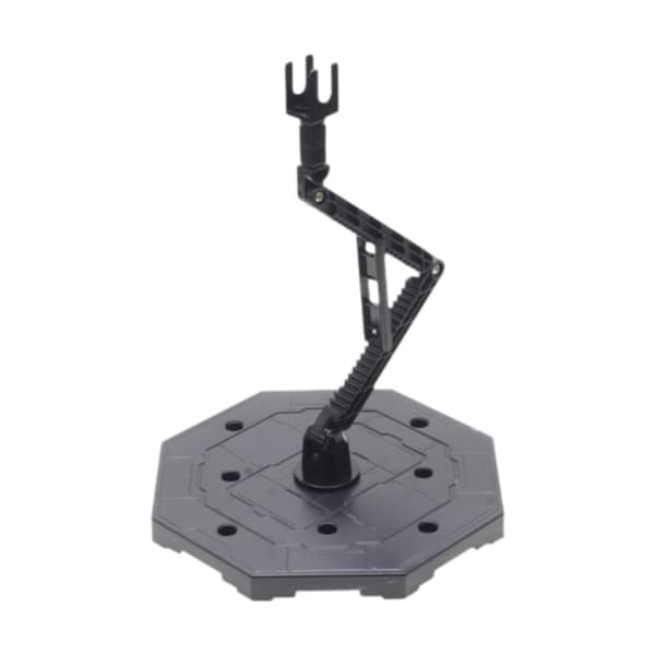 Action figure stand with height-adjustable angle Sturdy doll stand Support Black