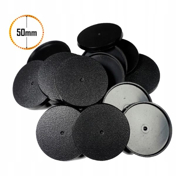 Model: Plastic Bases – Round Display Plate for Figurines – Set of 10