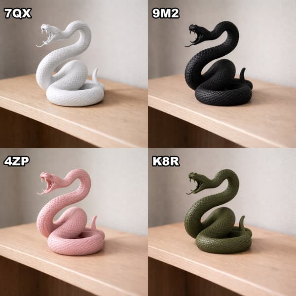 ATTACKING SNAKE FIGURINE – TABLE TOP GAME DECORATION – MANY COLOURS