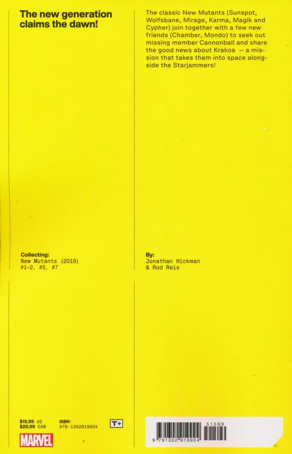 New Mutants by Jonathan Hickman, Vol. 1, illustrated by Brisson