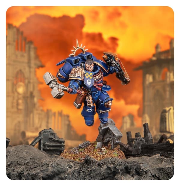 Space Marine Captain with Jump Pack and Relic Shield
